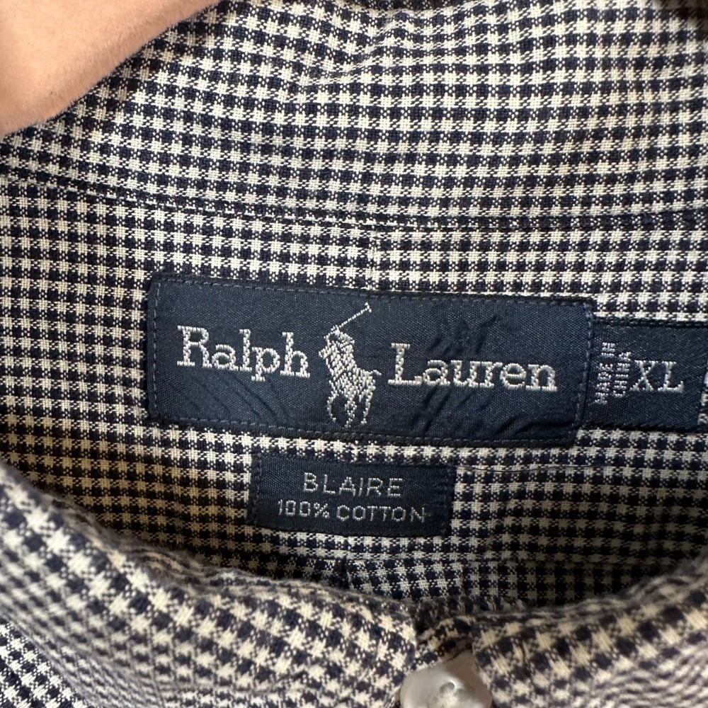 Ralph Lauren Mens XL Gingham Checkered Button Down Shirt Classic Fit - Picture 4 of 9